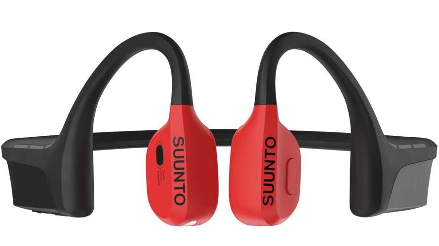 Auriculares Suunto Wing - Bluetooth 5.2, Rojo, Open Ear