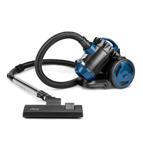 Aspirador Trineo Ufesa Zeri - Multicicl&oacute;nica, 800 W, Sin bolsa, 2 L, 80 dB, Azul-Negro