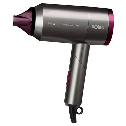 Secador Solac SV7015 Hair & Go Ionic - 2000W, Plegable-Viaje, 2 Velocidades, 3 Temperaturas