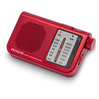 RADIO PORTATIL AIWA RS55RD AM/FM ALTAVOZ ROJO