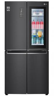 Frigorífico Americano LG GMQ844MC5E InstaView - Clase E, 570L, 179x84cm, 4 Puertas, Inverter, Negro