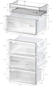 FRICOM. BOSCH KGN392XCF 203x66 363L NF NEGRO