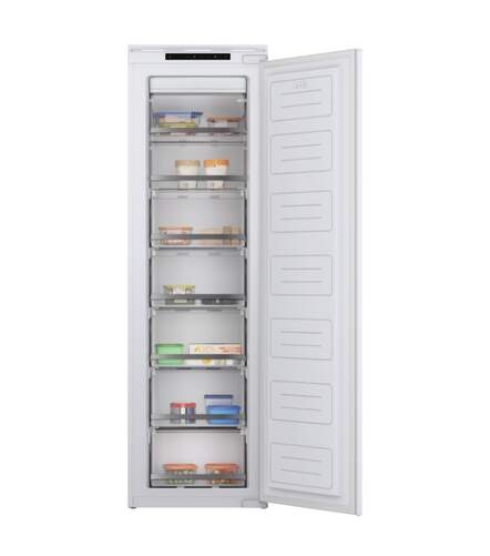 Congelador Vertical Haier HAUN518EW - 177 x 54 cm, No Frost, Clase E, Integrable