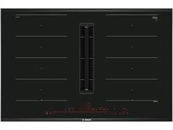 Placa de inducci&oacute;n Bosch PXX875D67E IFY - 4 Zonas, 7400 W, 80 cm, Control T&aacute;ctil, Negro