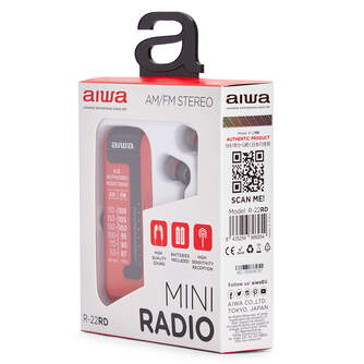 RADIO PORTATIL AIWA R22RD AM/FM COMPACTO RED