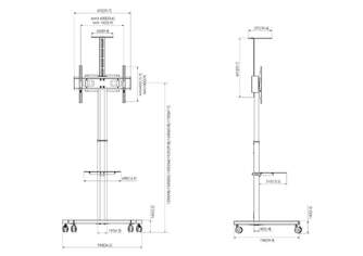 SOPORTE TV VOGEL%%%#39;S T1031 TROLLEY RUEDAS