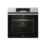 Horno Hisense BI62216AX - Clase A, 77L, PerfectGrill, AquaClean, Multifunción, Guía Extraíble, 2500W