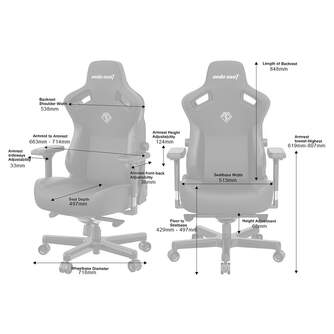 SILLA OFICINA ANDASEAT KAISER 3 L CLASSIC MARRON