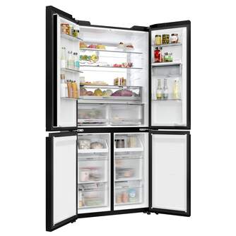 FRI. HAIER HCKR7819DWGB 190x83 4P NF CRISTAL NEGRO