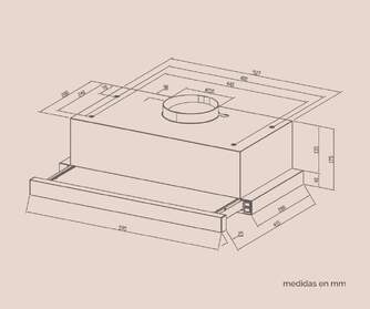 CAMPANA ARTICA ASLIDE60BI 60CM B INOX