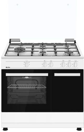 Cocina Artica AKF9060IW Blanca - 90x60 cm, 5 fuegos, funci&oacute;n Wok