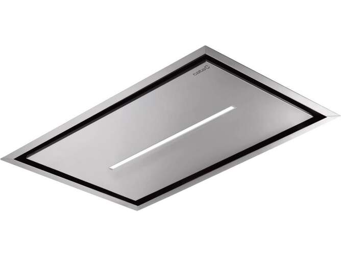 Campana de isla Cata Bennu Slim 900X 02111306/8 - Clase B, 2 filtros, 3 velocidades, 620 m3/h, Metal