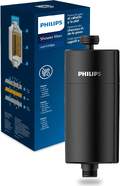 Filtro de ducha Philips AWP1775BK - 50000 L, protege piel/cabello, reduce cloro, plomo, pesticidas