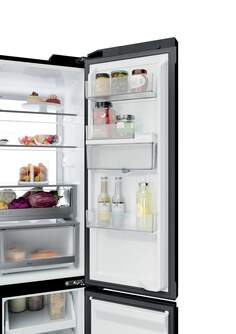 FRI. HAIER HCKR7819DWGB 190x83 4P NF CRISTAL NEGRO