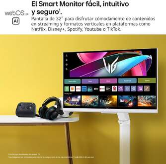 MONITOR LG 32%%%quot; 32G810SAW W SWING 4K MANDO SOPORTE
