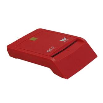 LECTOR DNI WOXTER ELECTRONICO ROJO