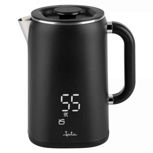 Hervidor Jata JEHA1575 - 1,7 L, 1500 W, LED, 5 Temperaturas, Negro
