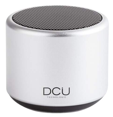 Altavoz DCU Mini - Bluetooth, 3 W, Plata