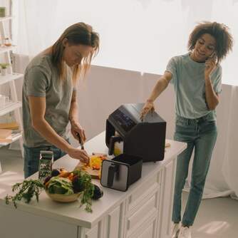 FREIDORA AIRE U.BLUE 6008DB DOBLE DIG 2X4=8LTS