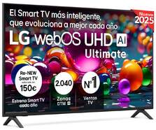 TV LG 55" LED 55UA75006LA - 4K Ultra HD, Smart TV WebOS25, Dolby Digital 20W, HDR10 y HLG