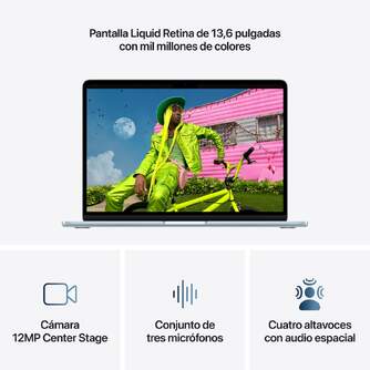 PORTATIL APPLE MACBOOK AIR M5 16/512GB 13%%%quot; SKY BL
