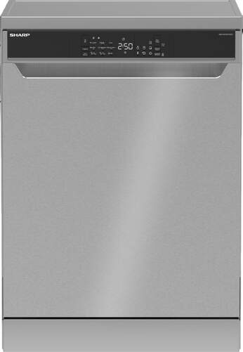 Lavavajillas Sharp QWNA2XF44CIES - 9 Programas, 44 dB, 14 Servicios, 1900 W, Inox