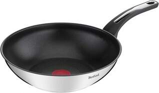 Sart&eacute;n Tefal Emotion Wok - 28cm, Titanio,Thermo-Spot,  Inox, Negro