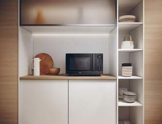 MICR. HAIER HAMCI25FBS4TBST 25L GRILL NEGRO