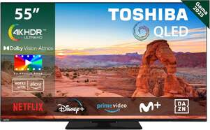 TV Toshiba 55" QLED 55QV3463DG - 4K Ultra HD, Dolby Vision, Smart TV VIDAA, 10W, HDR