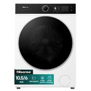Lavasecadora Hisense WD5I1045BWQ - 10,5/6 kg, Clase A-40%/D, 18/6 programas, Kitchen Fit, WiFi