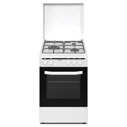 Cocina de gas Vitrokitchen CB5535BBE - 3 fuegos, 50x55, Blanco