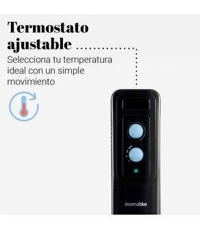 RADIADOR ACEITE U.BLUE 15009 9E 1500W. NEGRO