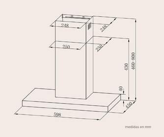 CAMP. ARTICA ALINE60BI 60CM B INOX