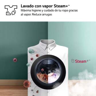 LVD. LG F4WR7010AGS 10K 1400R INOX STEAM  WIFI