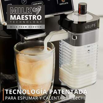 CAFET. KRUPS EA912910 SUPERAUT.LCD C/LECHE