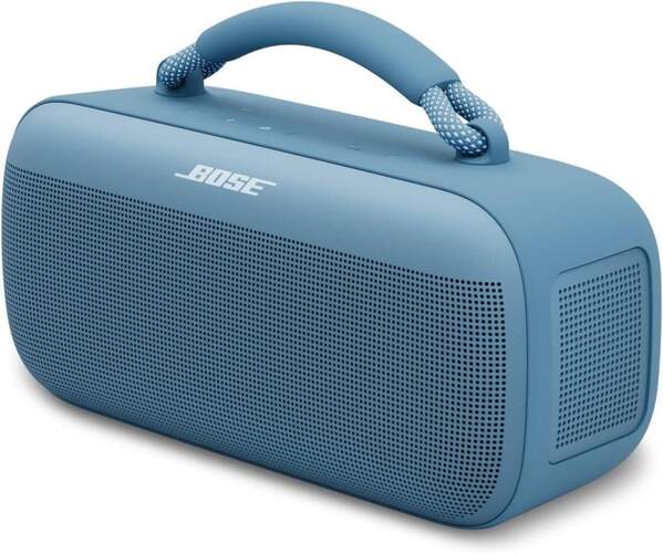 Altavoz Bose Soundlink Max - Asa de transporte, Bluetooth 5.3, 20 hr autonomía, Azul