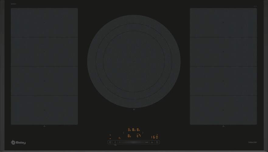 Placa Inducción Balay 3EB999LH - 3 Zonas, 90 cm, Negro