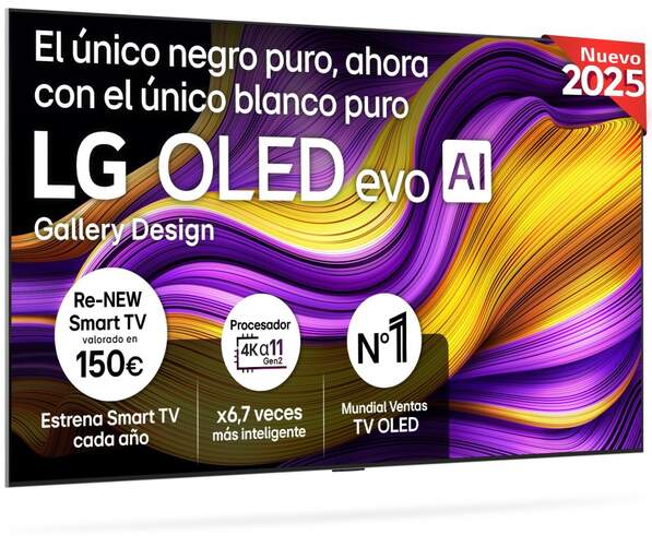 TV LG 77" OLED Evo 77G54LW - 4K Ultra HD, Alfa11, 165 HZ, 60 W RMS, HDR10