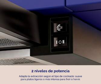 CAMPANA ARTICA ASLIDE60BN 60CM B NEGRA