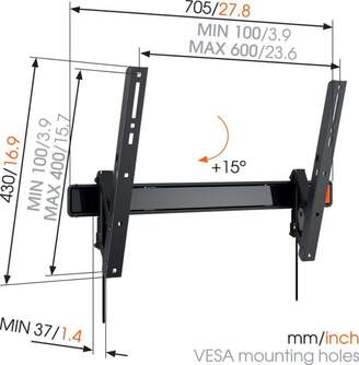 SOPORTE TV VOGEL%%%#39;S WALL 3315 TILTING MOUNT 40%%%quot;A 65