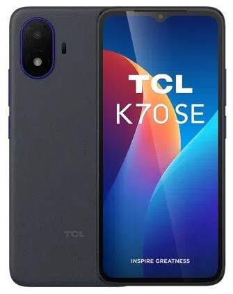 Smartphone TCL K70SE T453D 4/64 GB Negro - 6,56", ranura microSD, 5 mp, 3000 mAh, Android 16