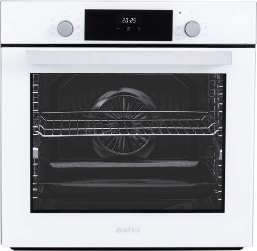 Horno Multifunci&oacute;n Artica AHB82281W - 80 L, 8 Programas, 3 Paneles De Vidrio, Cristal, Blanco