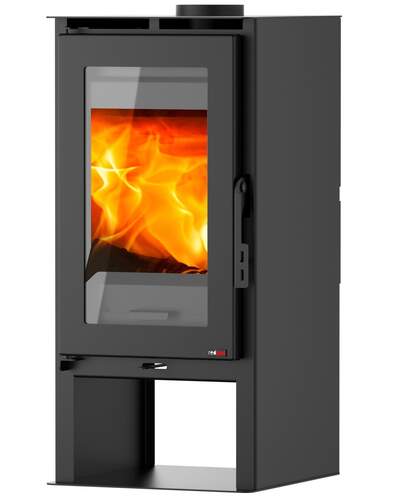 Estufa de le&ntilde;a Red Pod Tejo Eco - 6,7 kW, eficiencia del 80%, Hasta 66 m2