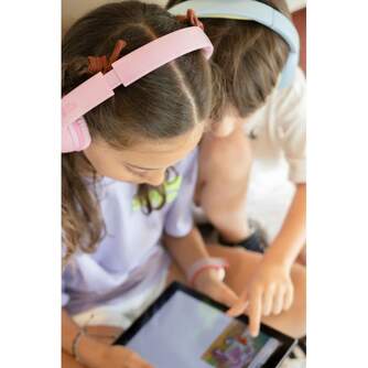 AURICULARES DCU INFANTILES DIADEMA CABLE ROSA