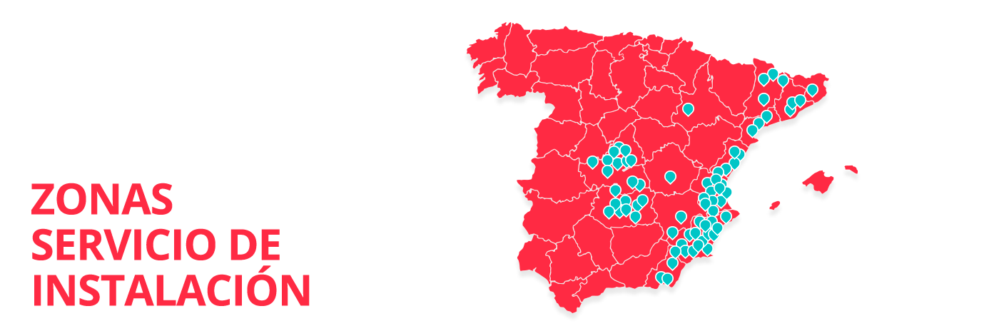 Mapa zonas de instalación