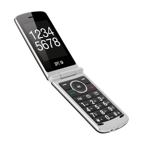 SeniorPhone SPC Opal 2318N - Móvil para mayores, Pantalla 2.8", Dual Sim, Radio FM, Teclas Grandes