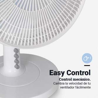 VENTILADOR SOBREMESA U.BLUE 7035W 35W 25CM BCO.