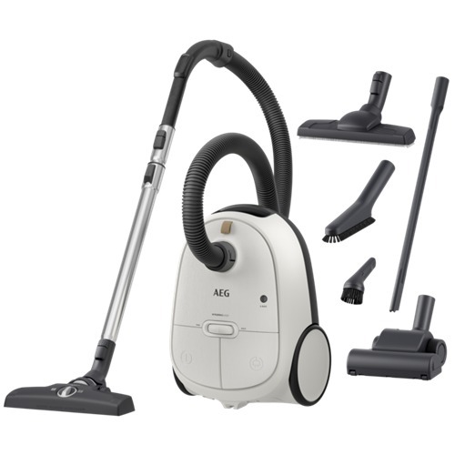 Aspirador AEG AB61H6SW - 850W, Bolsa 3.5L, Cepillo DustMagnet Silent, Filtro Allergy Plus lavable