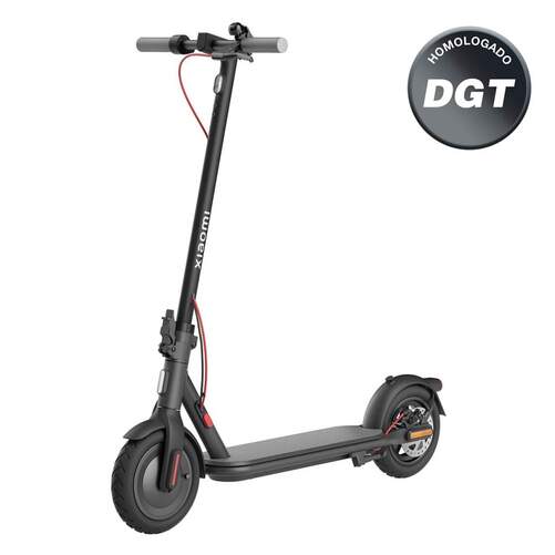 Patinete Eléctrico Xiaomi Scooter 4 EU Negro - 300W 36V, Aut. 35km*, Ruedas 10", Freno Disco, BT