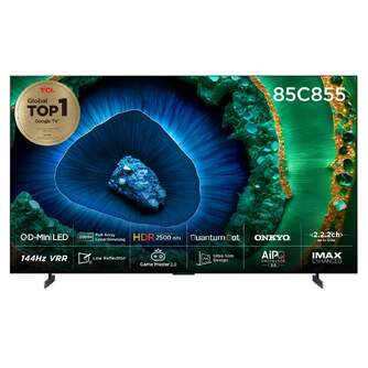 TV TCL 85%%%quot; 85C855 UHD MINILED QLED GOOGLETV 144HZ